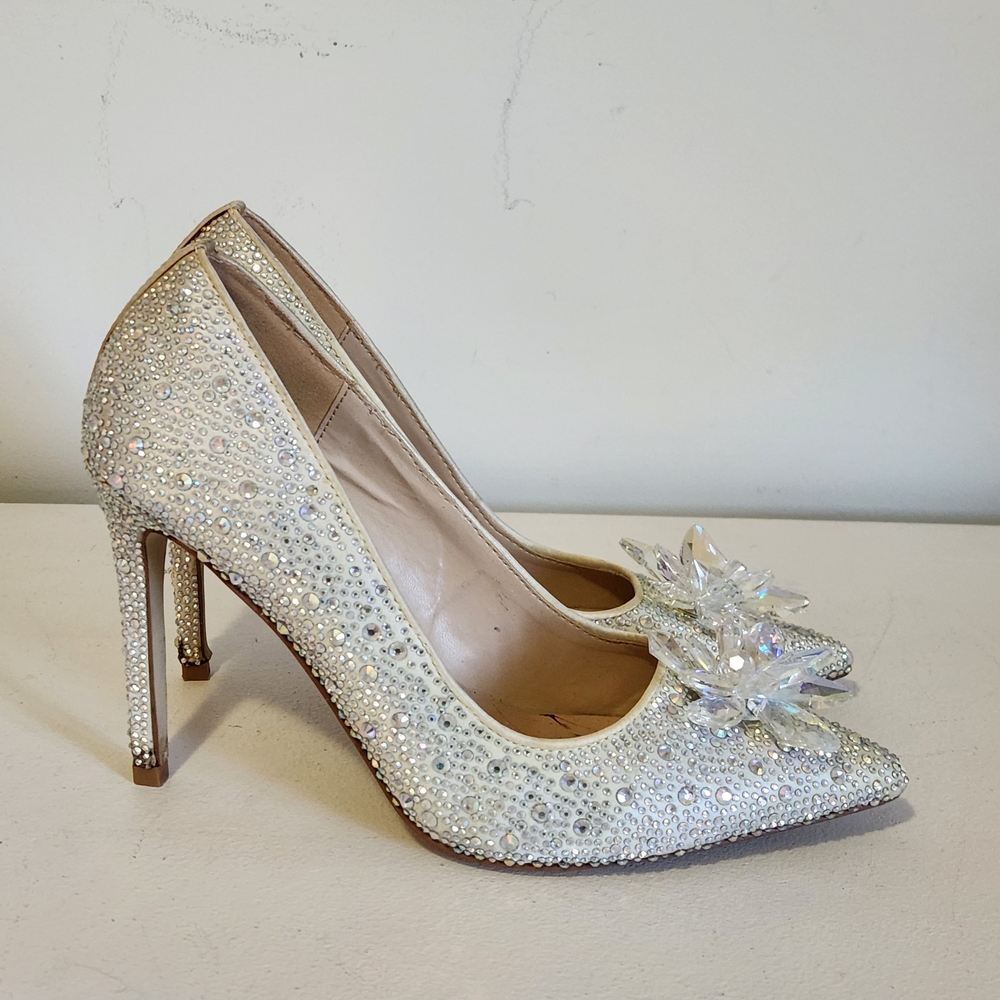 Le Chateau Sparkling Silver Heels - Included With Any Wedding Dress